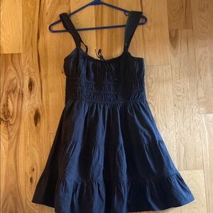 Sunday Best Blue Pleated Sundress Sleeveless